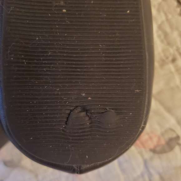 Black Ballet Flats with Studded Strap - Picture 4 of 7